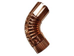 Round corrugated gutter elbow