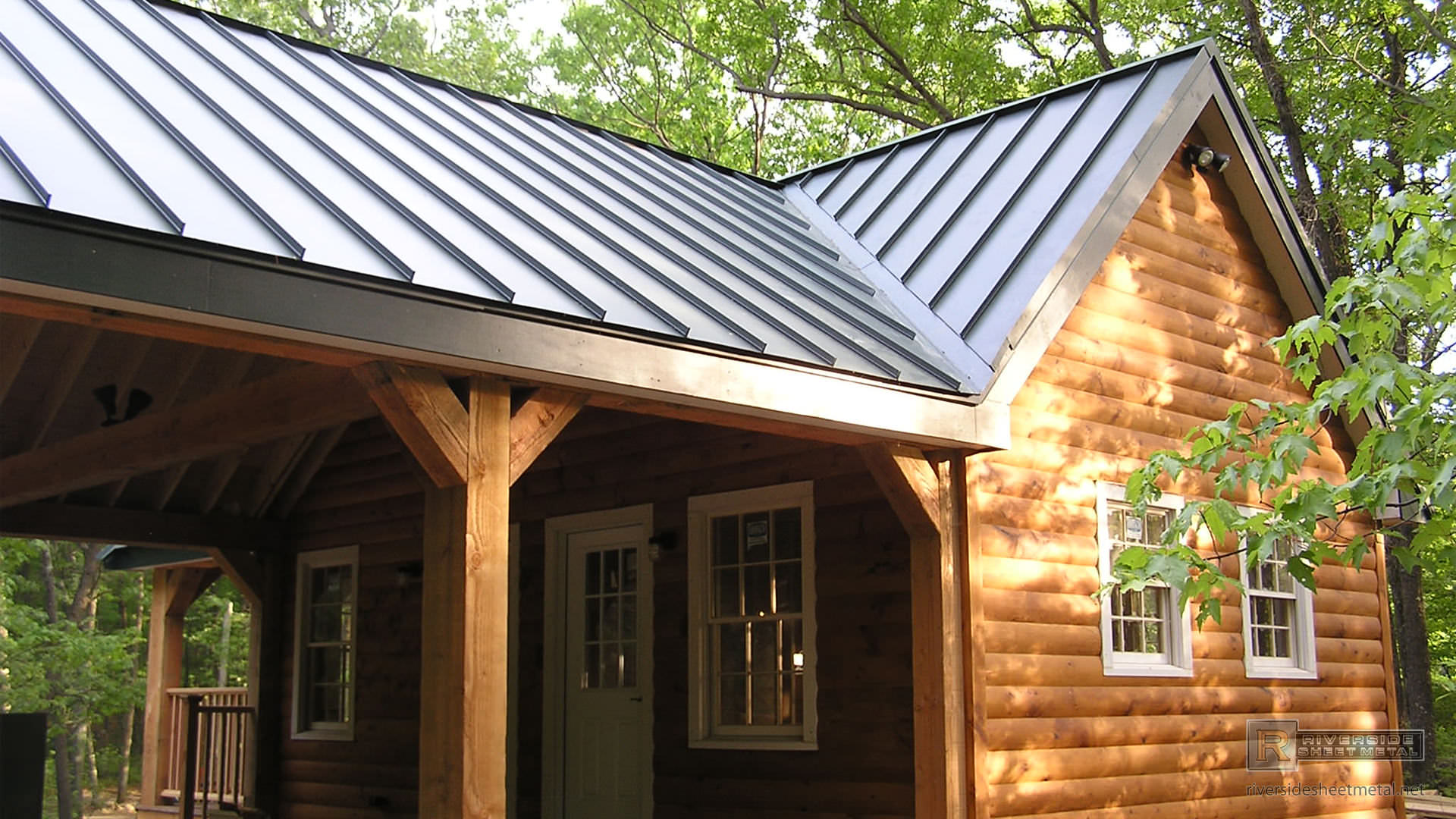 Standing seam charcoal gray steel metal roof - Metal Roofing