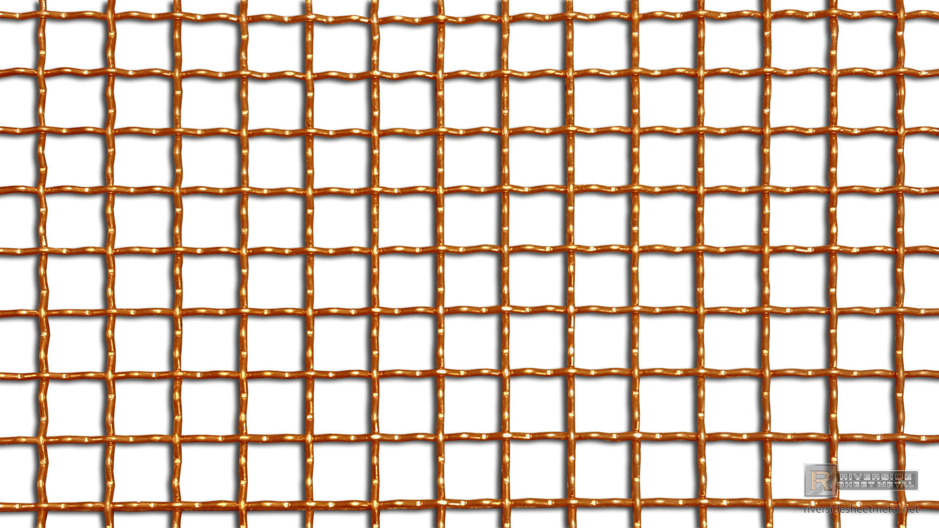 Copper Mesh coils - 0.5 x 0.5 - Riverside Sheet Metal